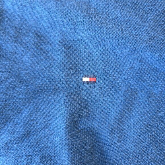 Tommy Hilfiger Navy Button Down Shirt Size L EUC - Picture 4 of 11